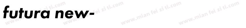 futura new字体转换